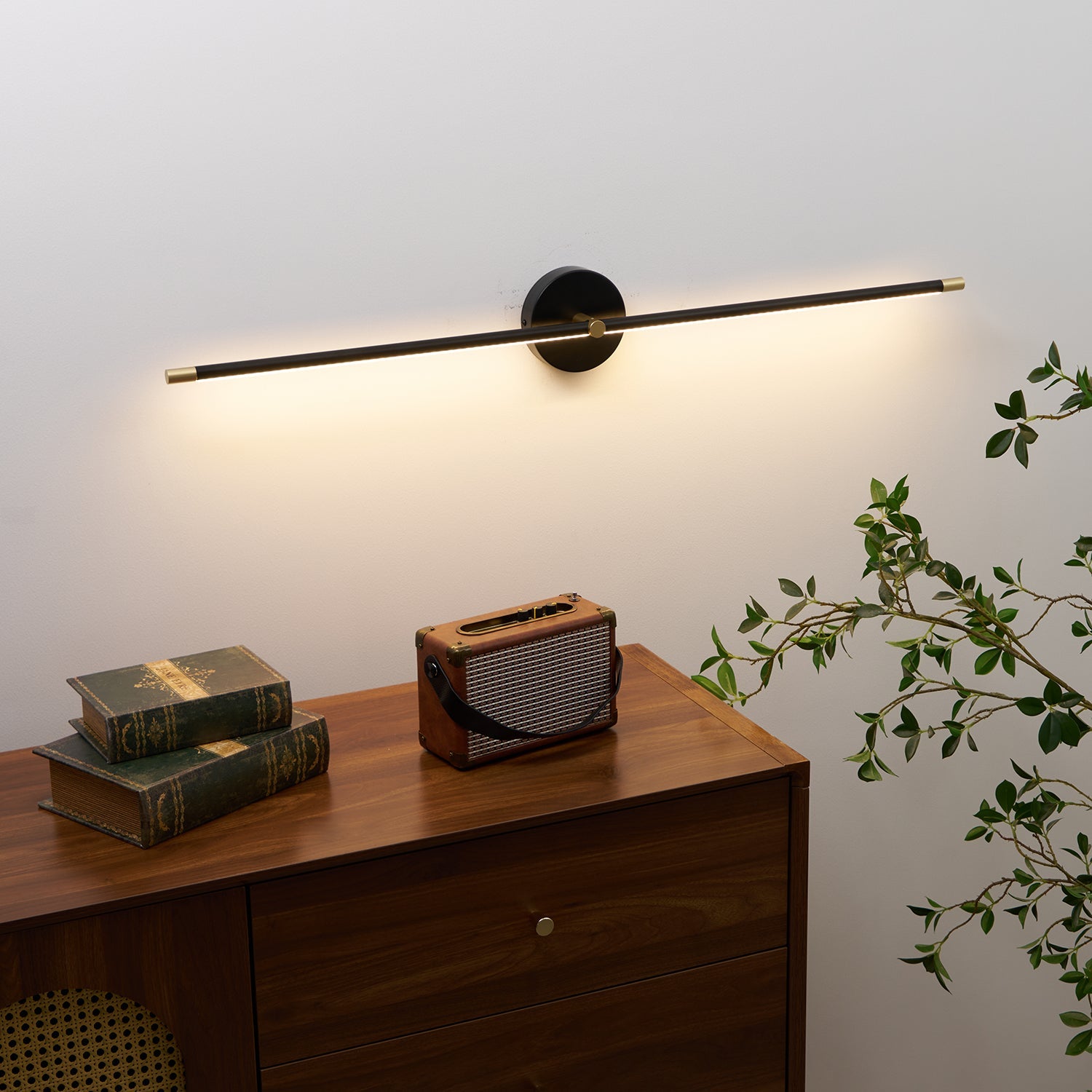 Kady Linear Disc Plug In Wall Lamp