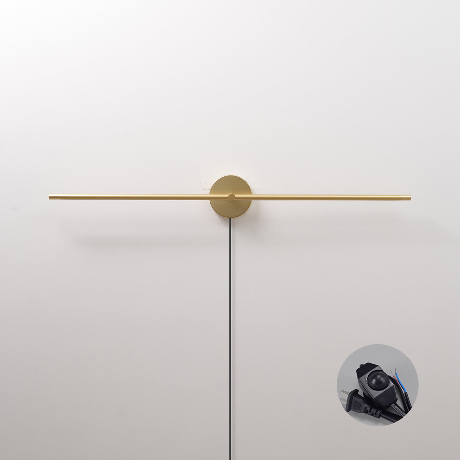 Kady Linear Disc Plug In Wall Lamp