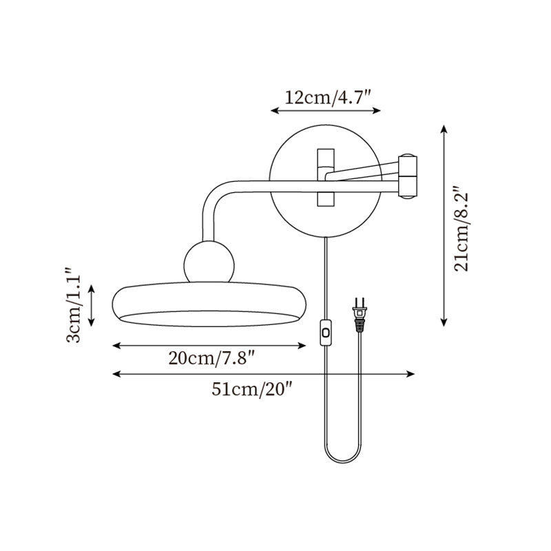 Karlin Plug In Wall Lamp