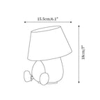 Little Monkey Wood Table Lamp