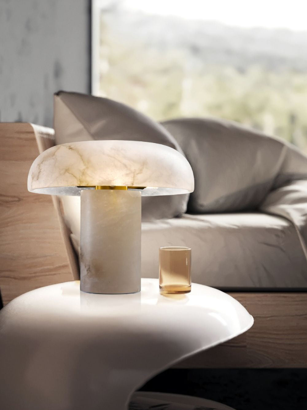 Marie Alabaster Table Lamp