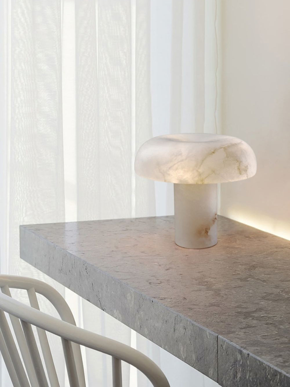 Marie Alabaster Table Lamp