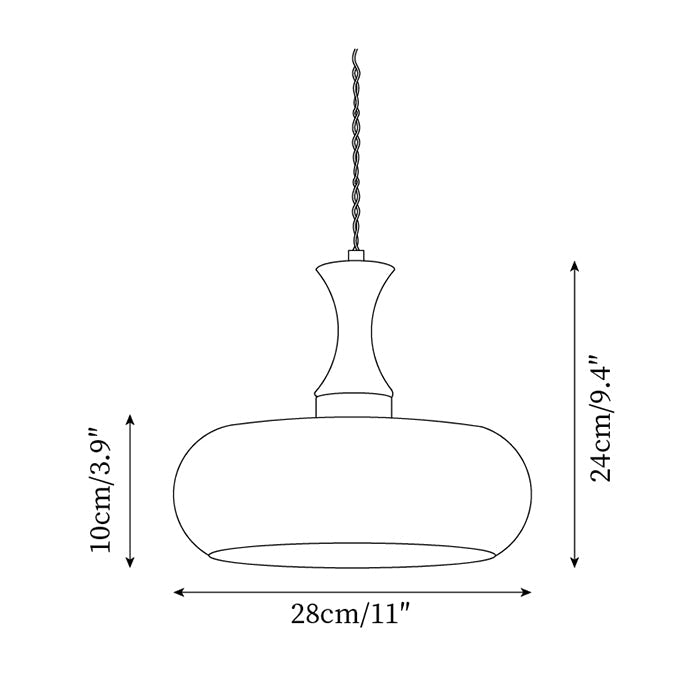 Mayon Plug In Pendant Lamp