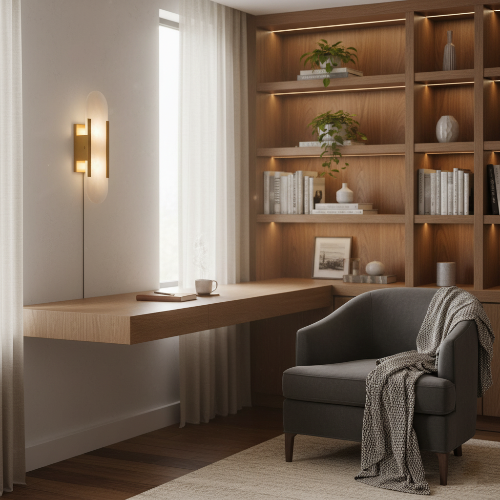 Melange Elongated Plug In Wall Lamp