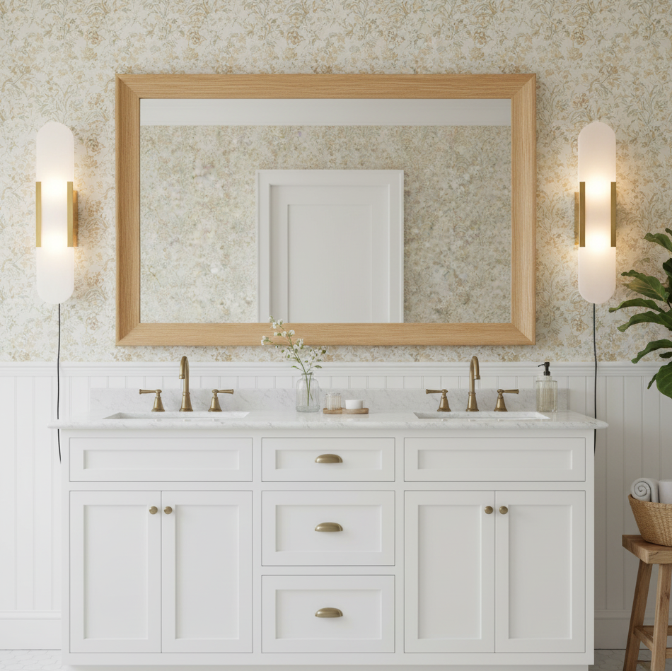 Melange Elongated Plug In Wall Lamp