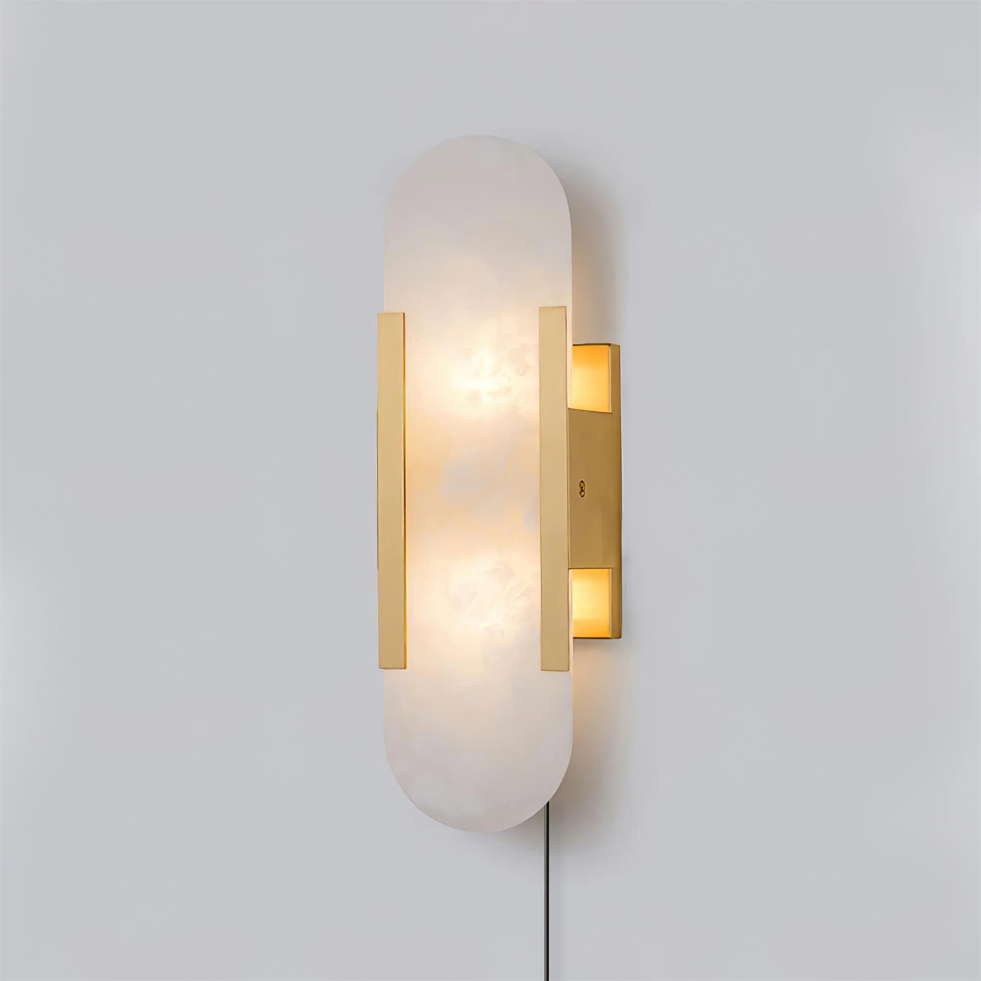 Melange Elongated Plug In Wall Lamp