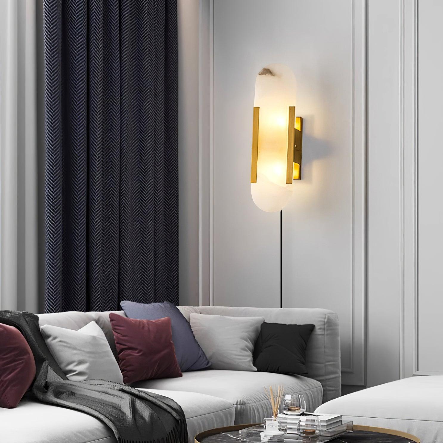 Melange Elongated Plug In Wall Lamp