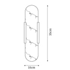 Melange Elongated Plug In Wall Lamp