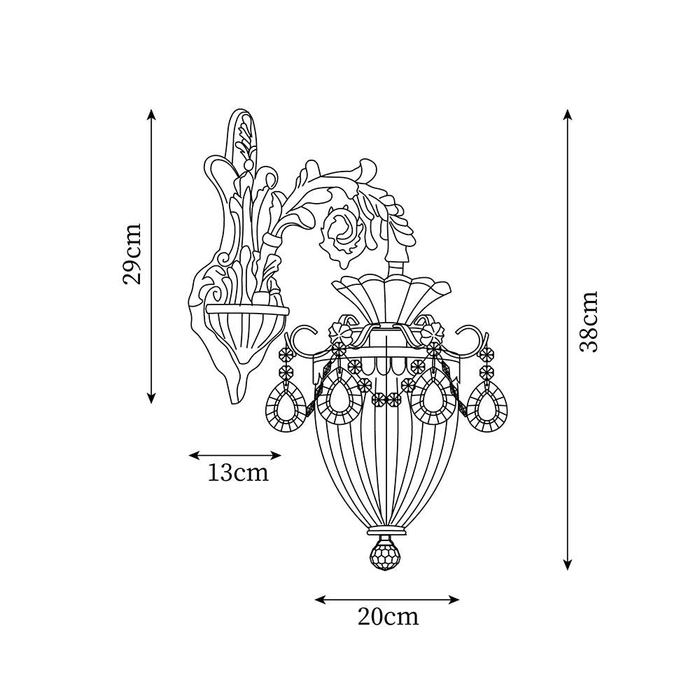 Mesas Crystal Wall Lamp