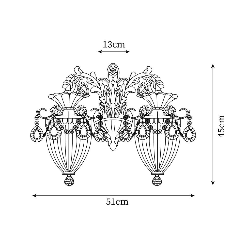 Mesas Crystal Wall Lamp