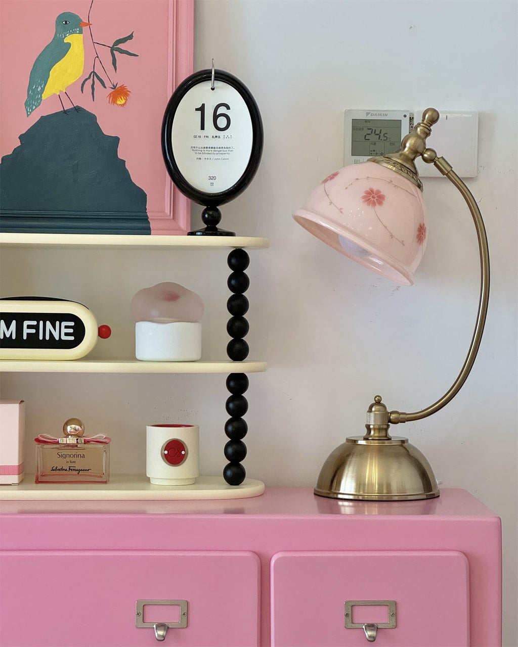 Mishya Floral Table Lamp