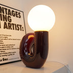 N Shape Glass Table Lamp