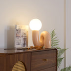 N Shape Glass Table Lamp