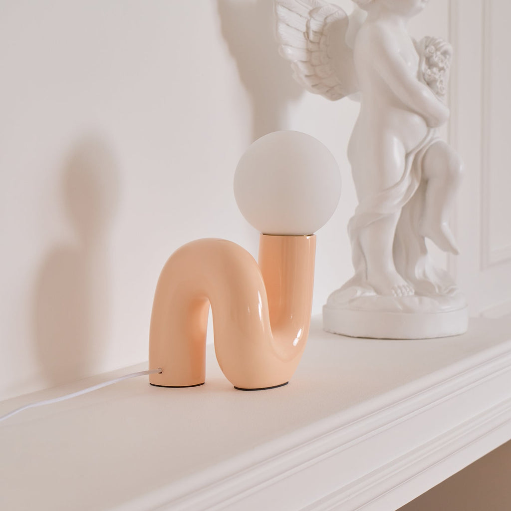 N Shape Glass Table Lamp