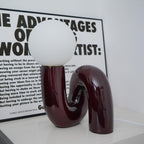 N Shape Glass Table Lamp