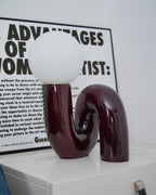 N Shape Glass Table Lamp