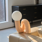 N Shape Glass Table Lamp