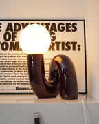 N Shape Glass Table Lamp