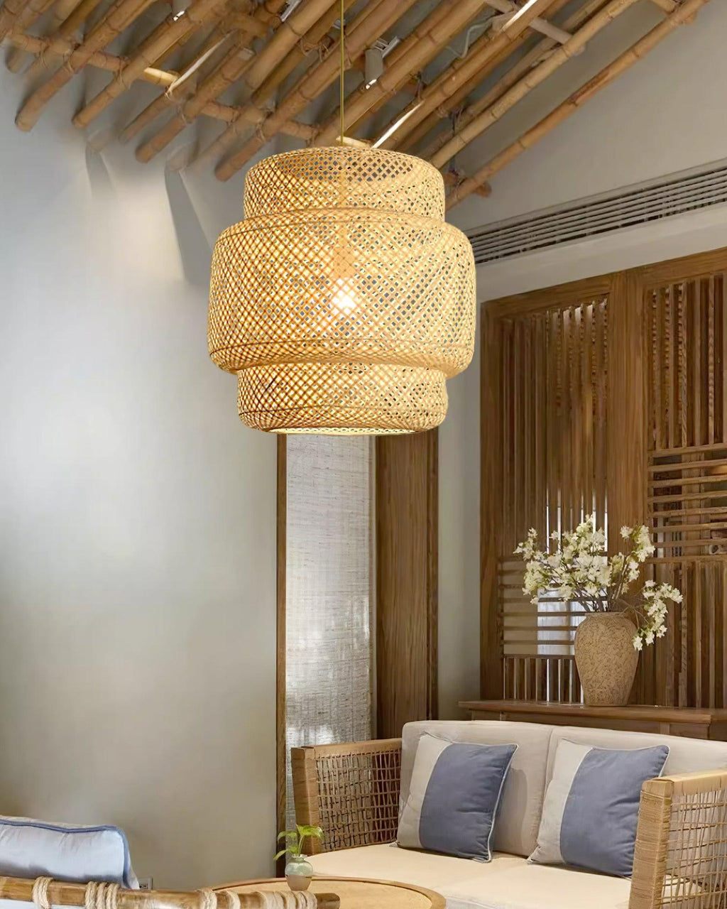 Natural Bamboo Pendant Lamp