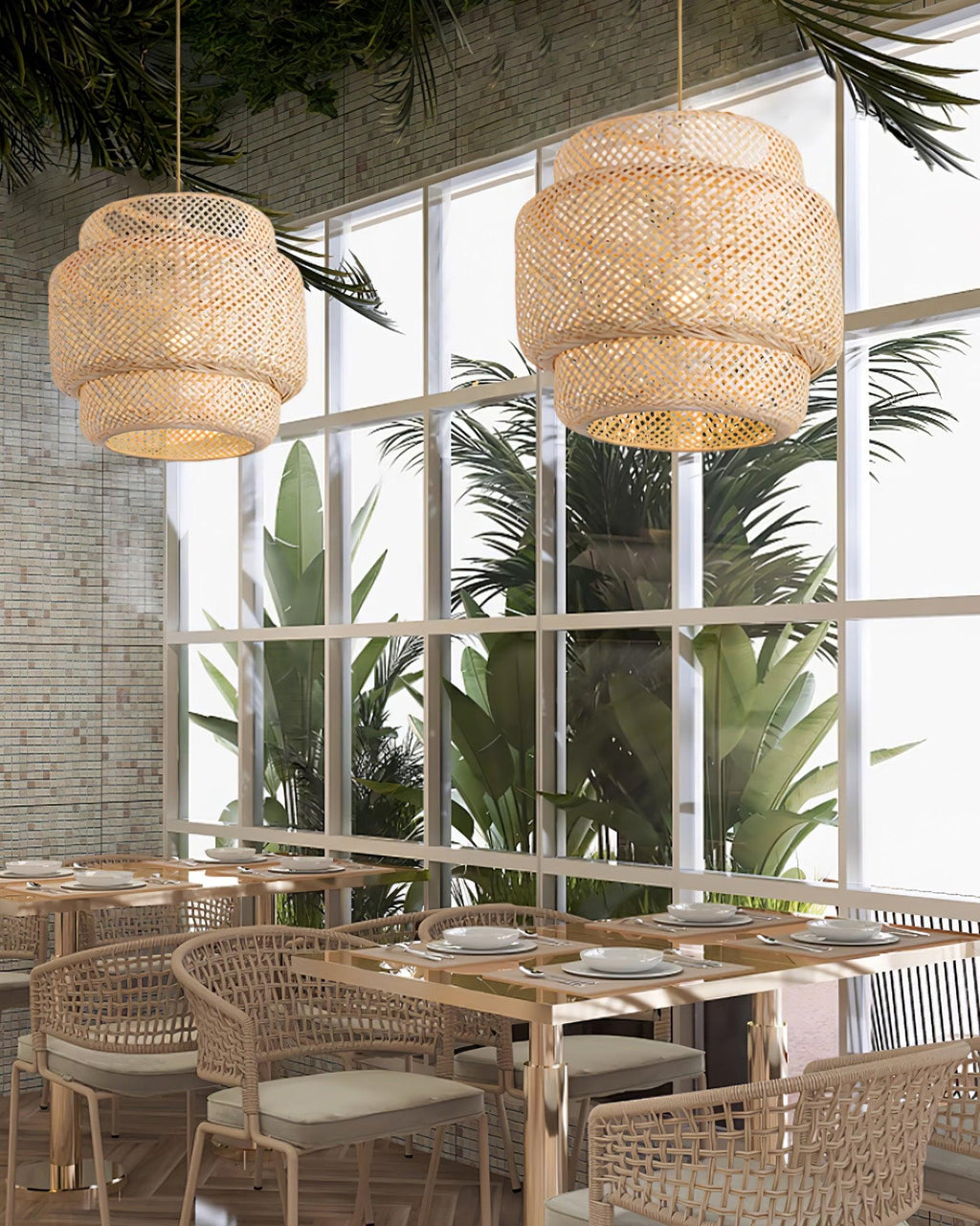 Natural Bamboo Pendant Lamp