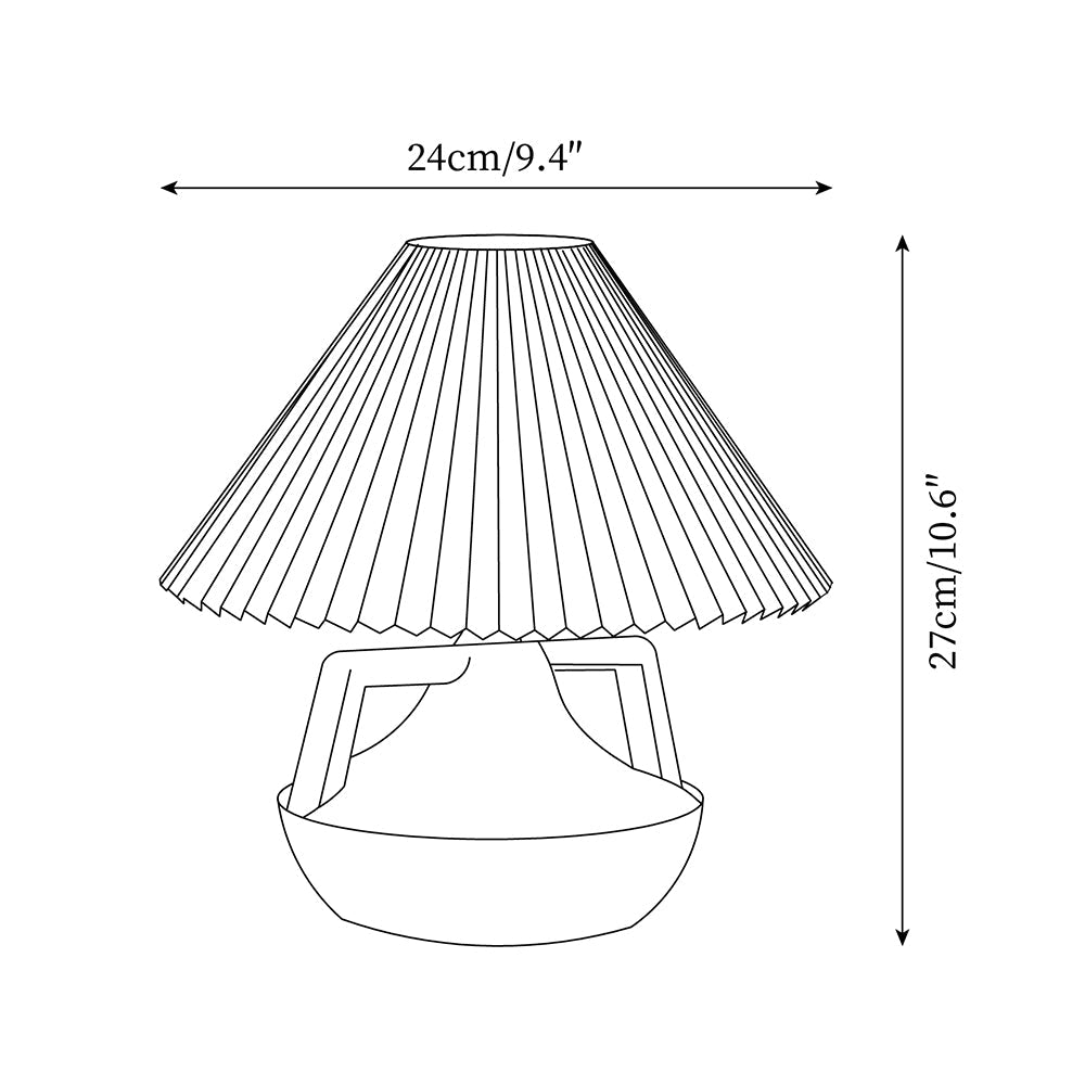 Navia Pleated Table Lamp