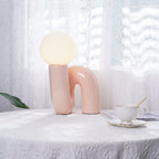 N Shape Glass Table Lamp