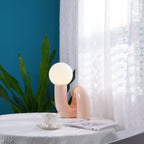 N Shape Glass Table Lamp