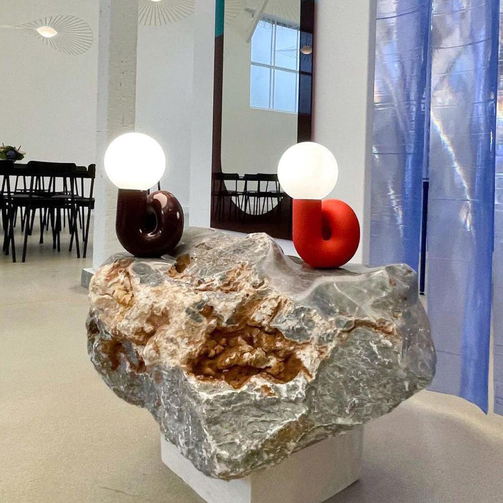 N Shape Glass Table Lamp