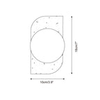 Neptune Travertine Wall Lamp