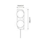 Neptune Travertine Plug In Wall Lamp