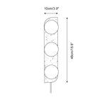 Neptune Travertine Plug In Wall Lamp