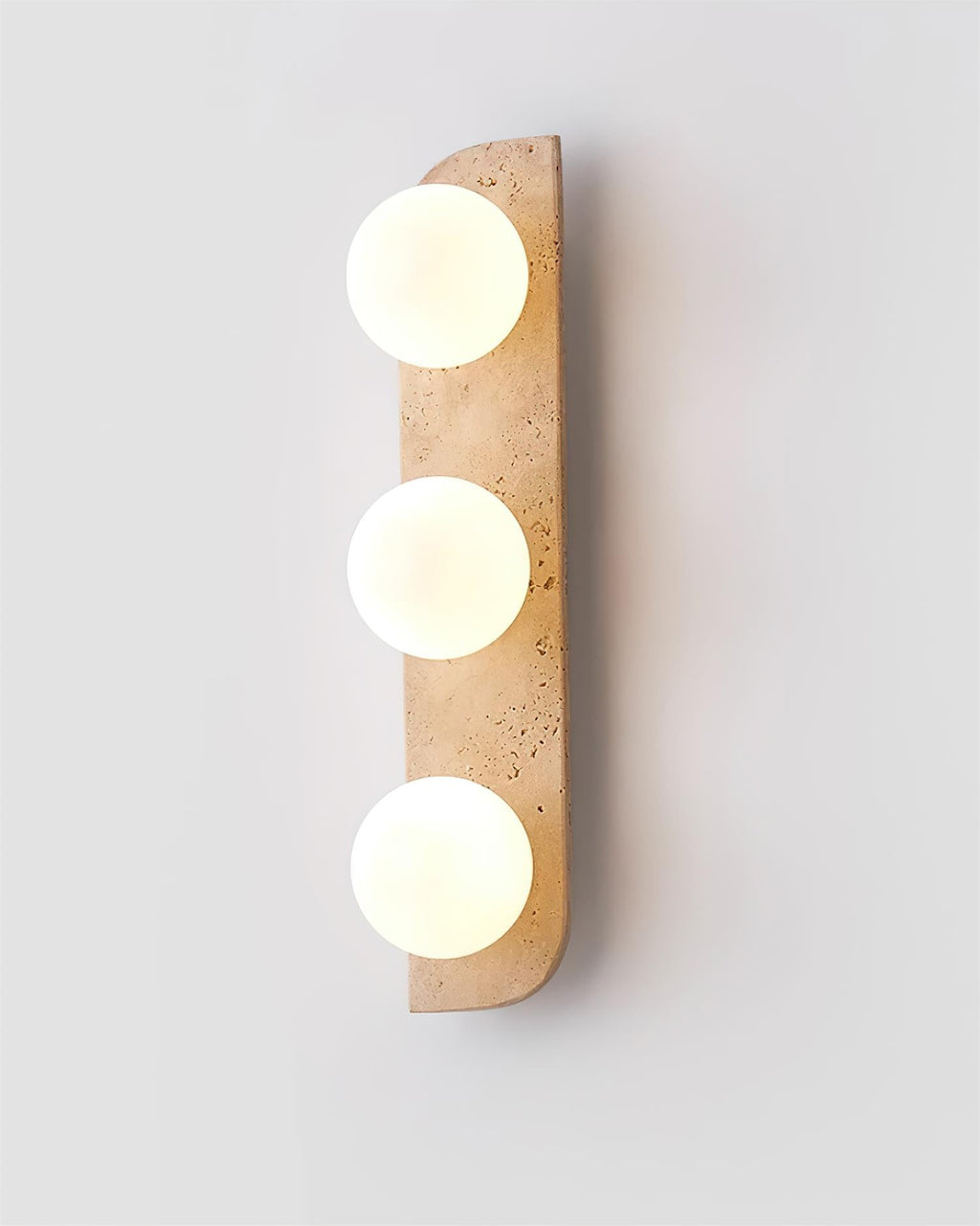 Neptune Travertine Plug In Wall Lamp