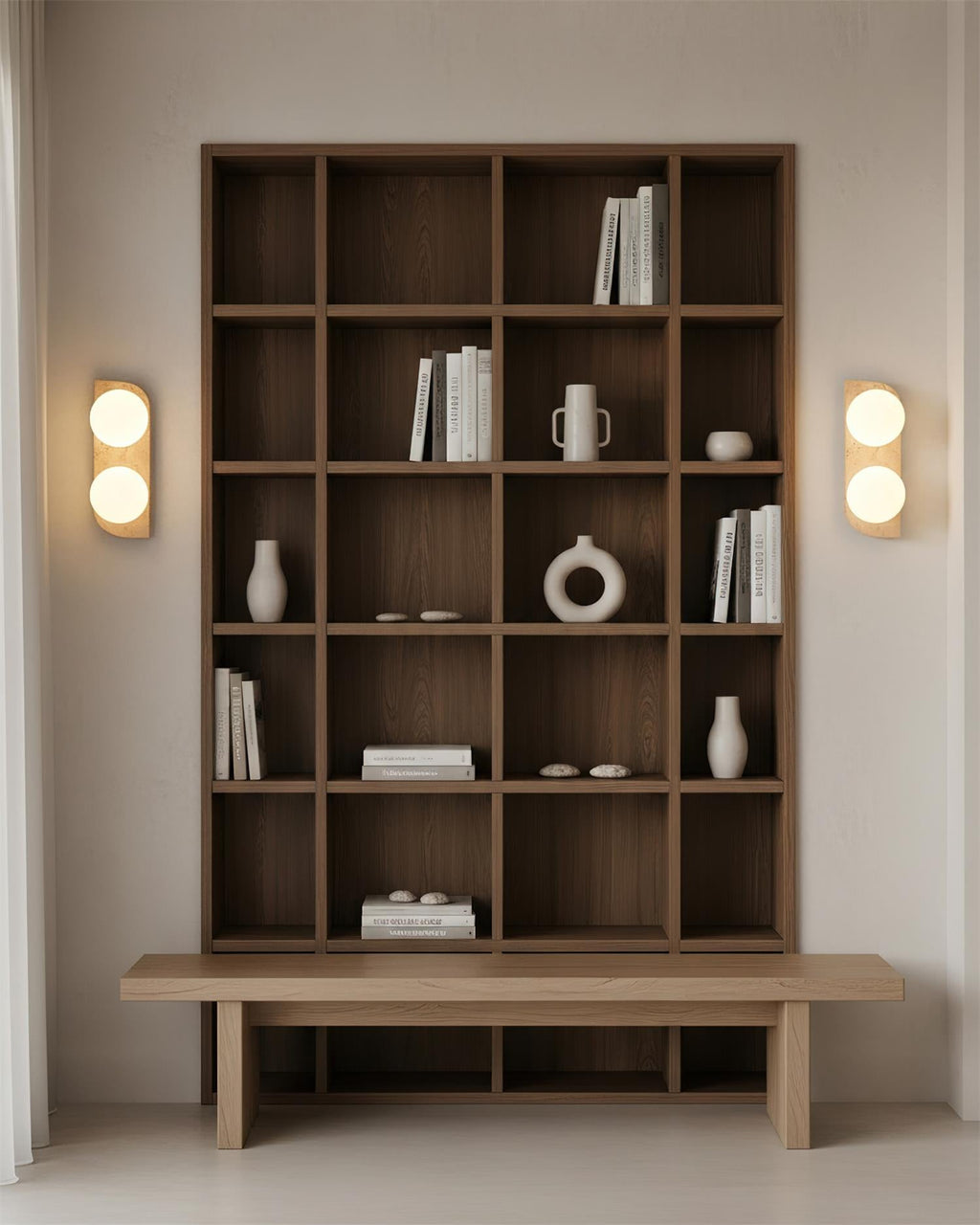 Neptune Travertine Wall Lamp