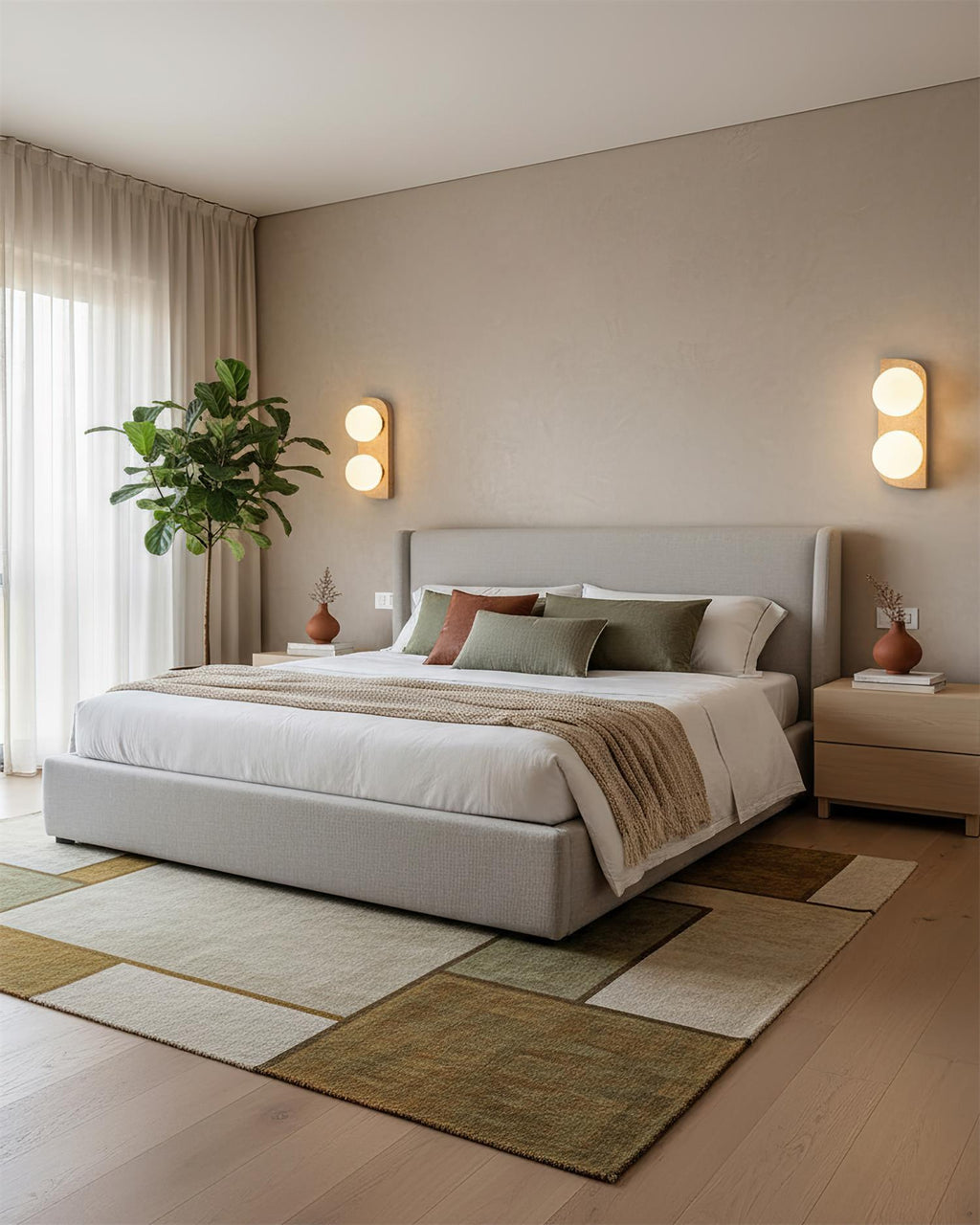 Neptune Travertine Wall Lamp