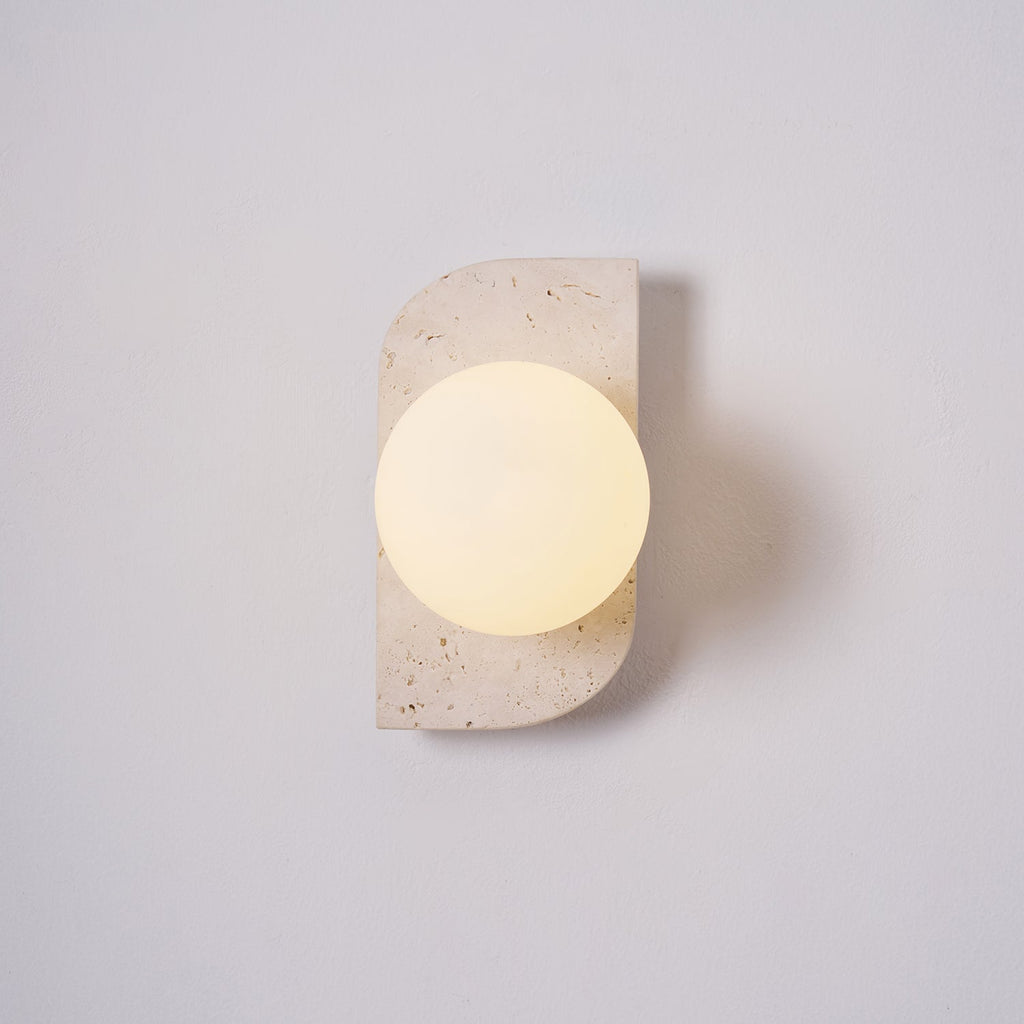 Neptune Travertine Wall Lamp