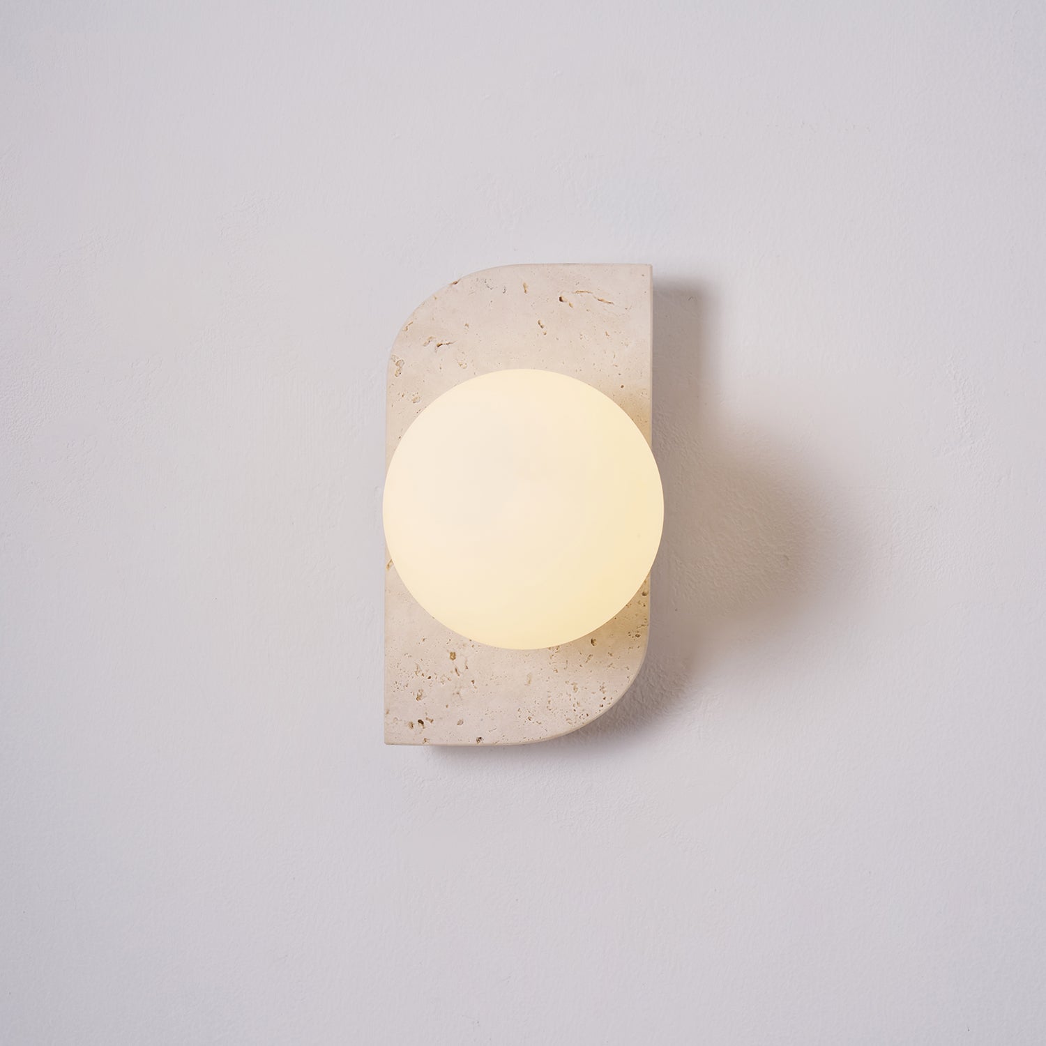 Neptune Travertine Wall Lamp
