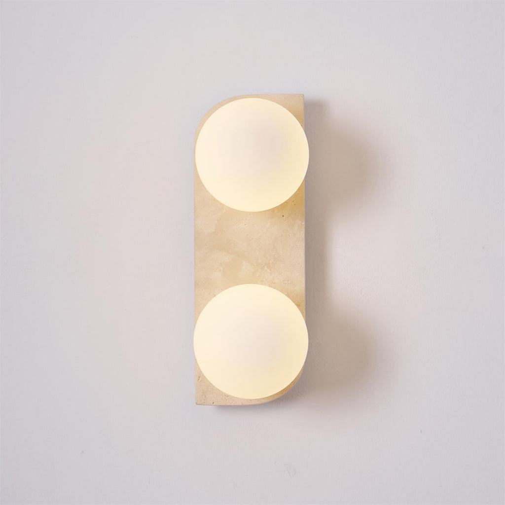 Neptune Travertine Wall Lamp