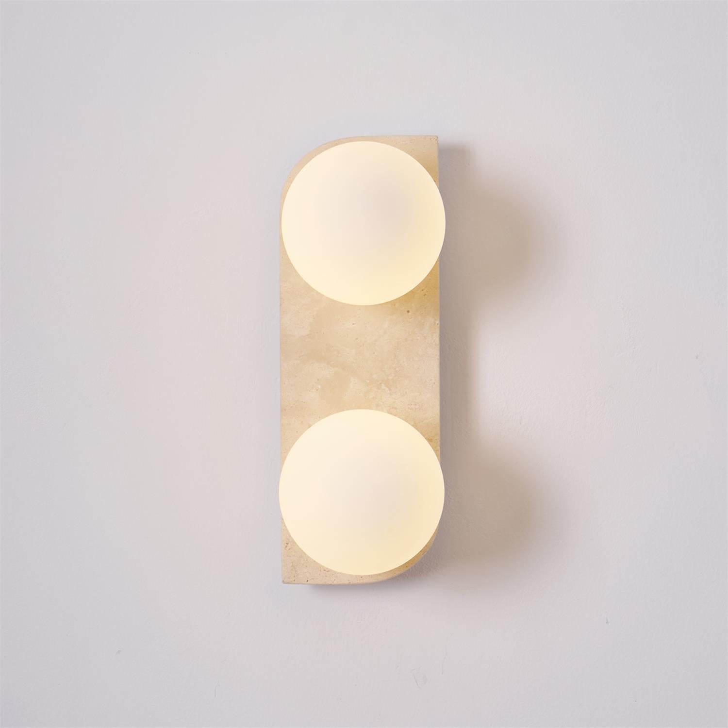 Neptune Travertine Wall Lamp