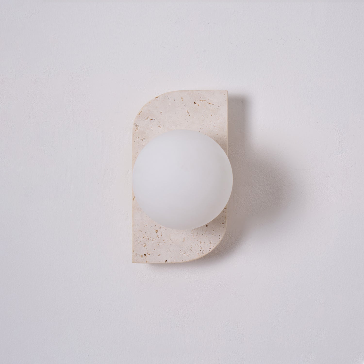 Neptune Travertine Wall Lamp