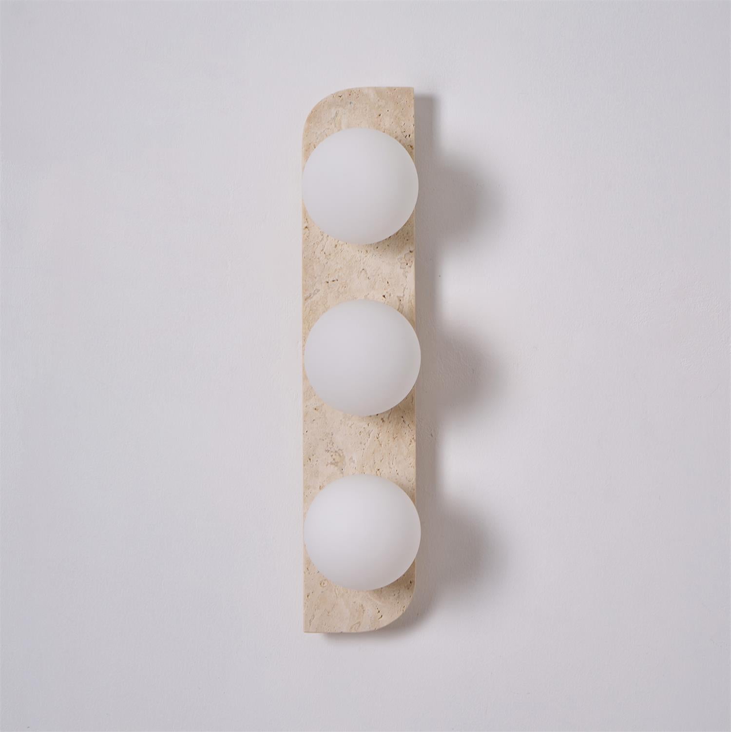 Neptune Travertine Wall Lamp