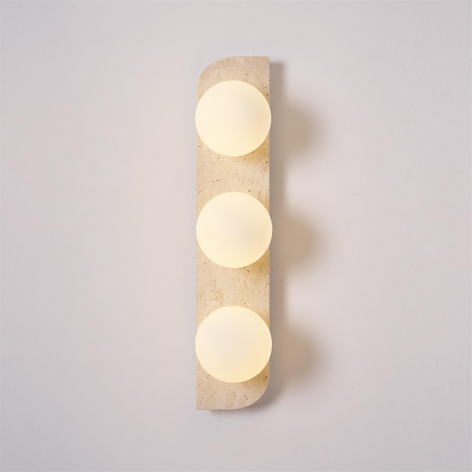 Neptune Travertine Wall Lamp