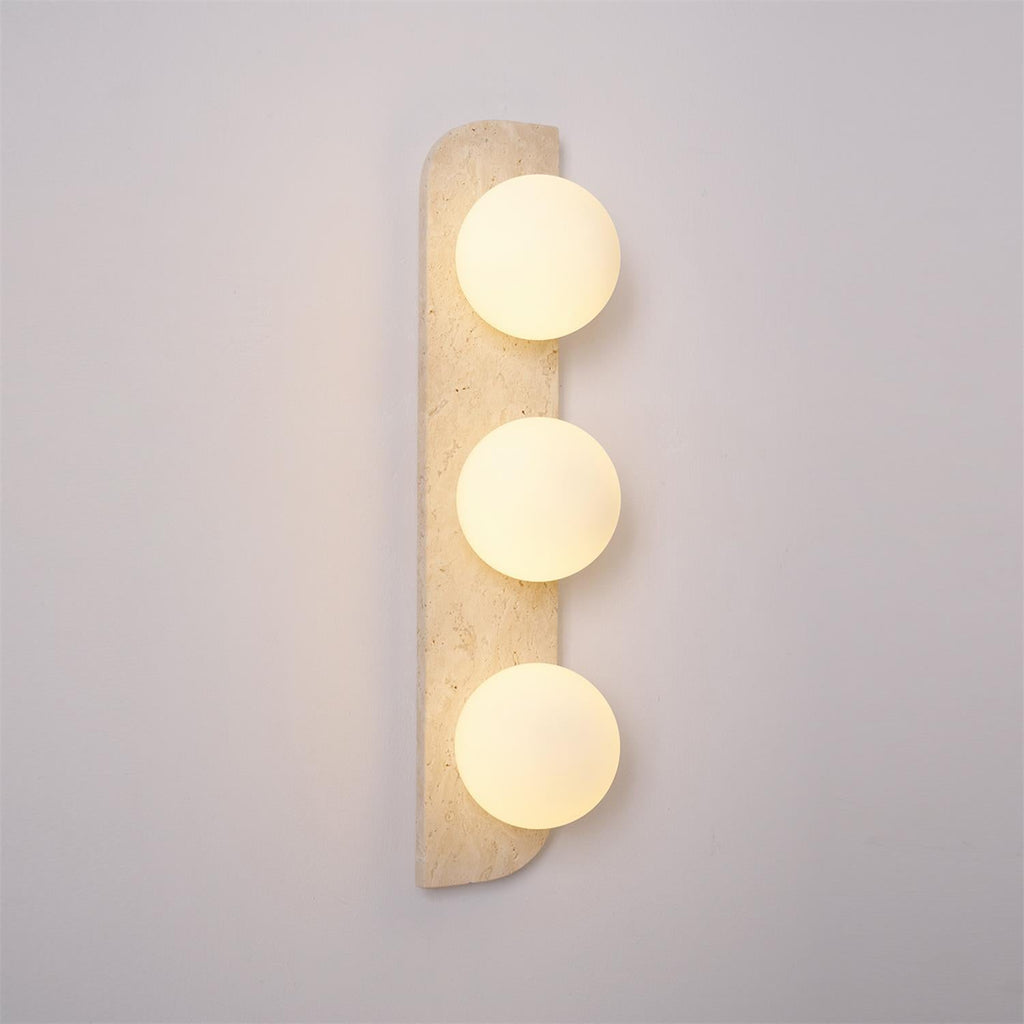 Neptune Travertine Wall Lamp