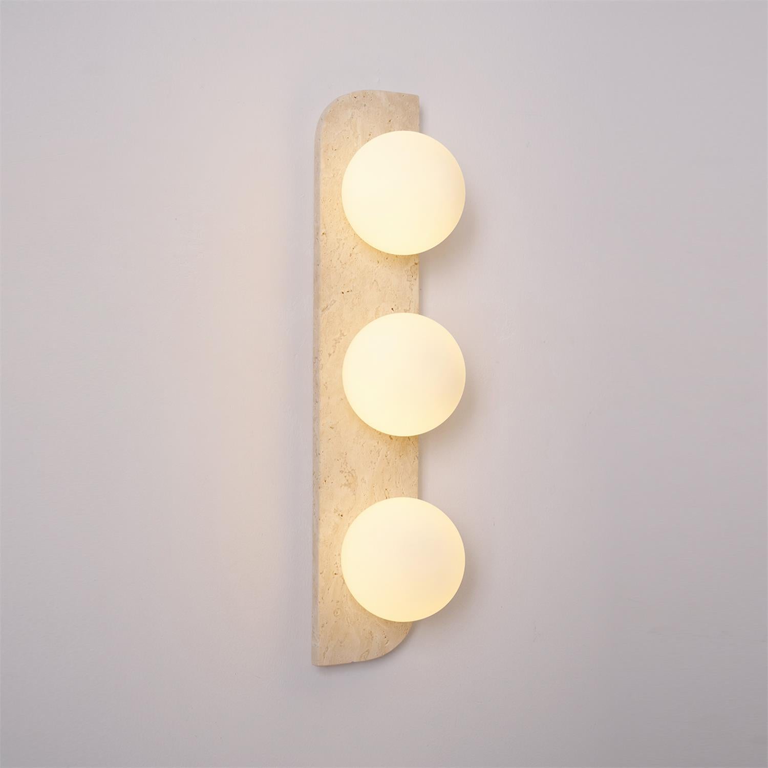Neptune Travertine Wall Lamp