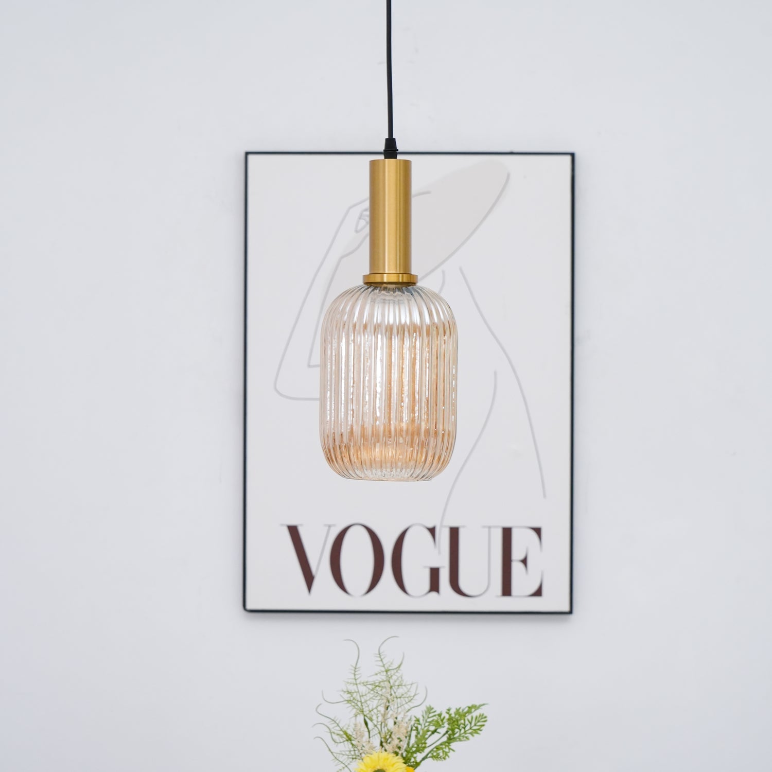 Nina Ribbed Pendant Lamp