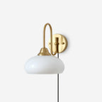 Nova Brass Plug In Wall Light