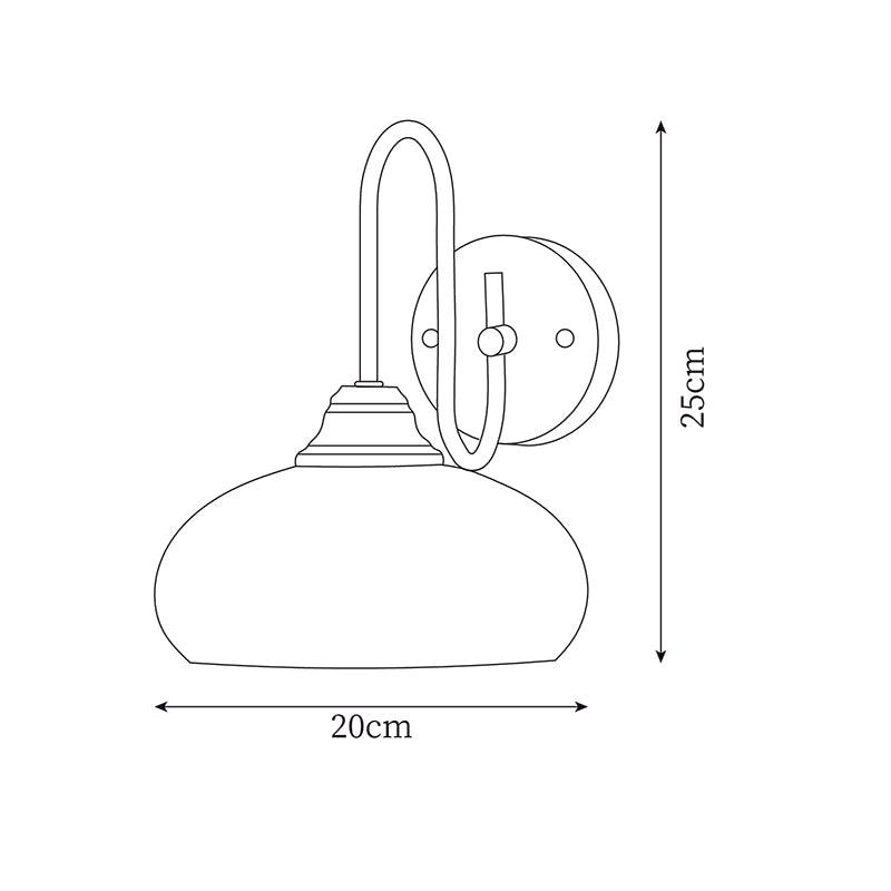 Nova Brass Plug In Wall Light