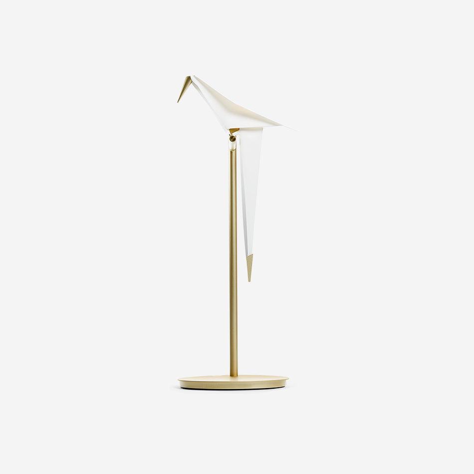 White Paper Crane Table Lamp