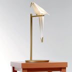 White Paper Crane Table Lamp