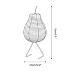 Pear Rice Paper Floor Lamp