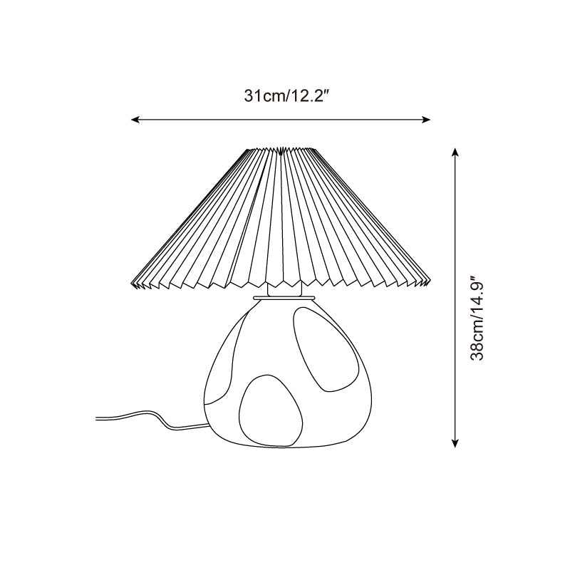 Pleated Cavolo Table Lamp